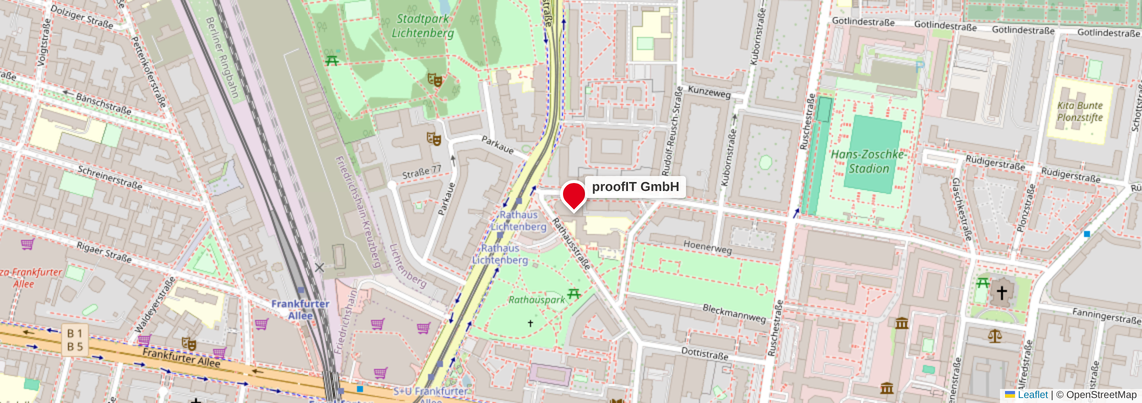 Standort proofIT GmbH, Normannenstraße 1-2, 10367 Berlin
